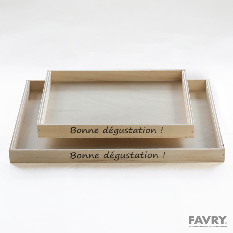 Plateau bois peuplier Bonne dégustation | Favry