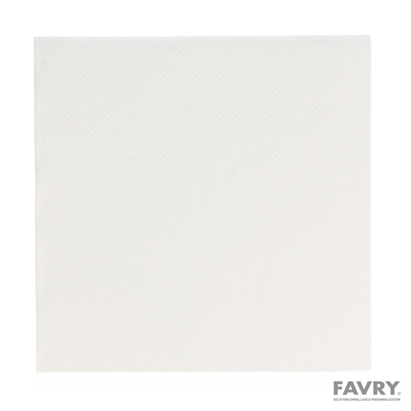 Serviettes ouate 20x20 blanches | Favry