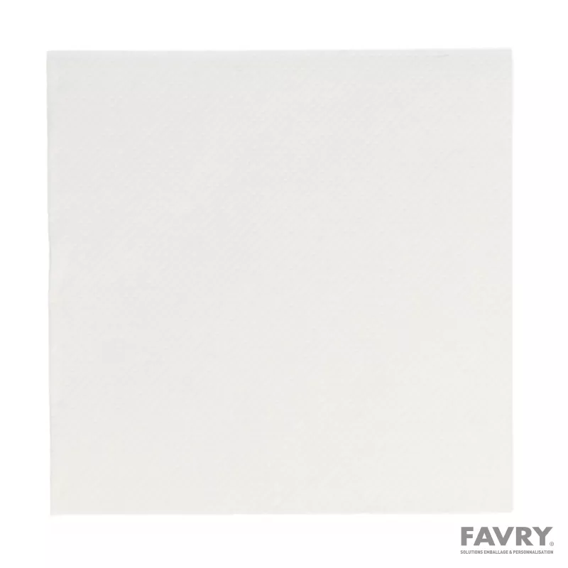 Serviettes ouate 20x20 blanches | Favry
