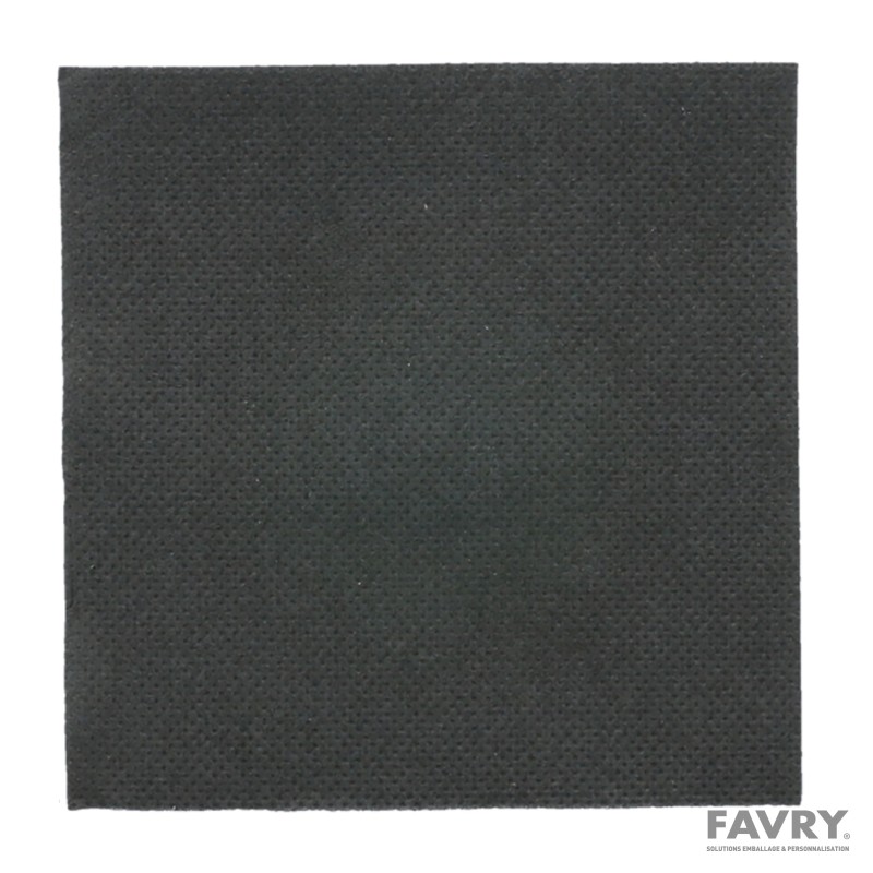 Serviette ouate double point noire 20x20 cm