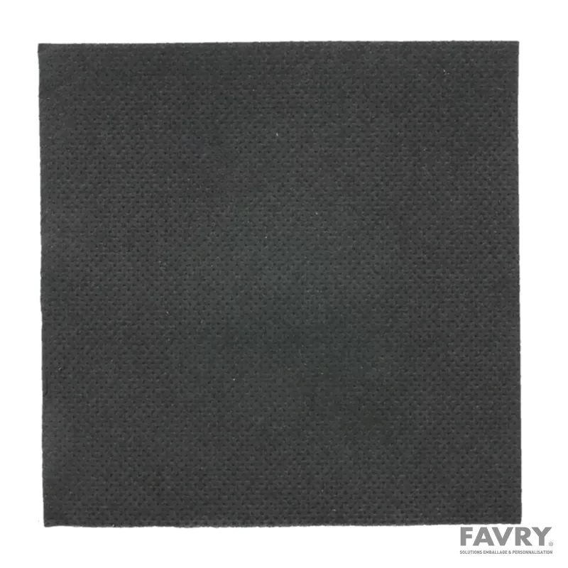 Serviette ouate double point noire 20x20 cm