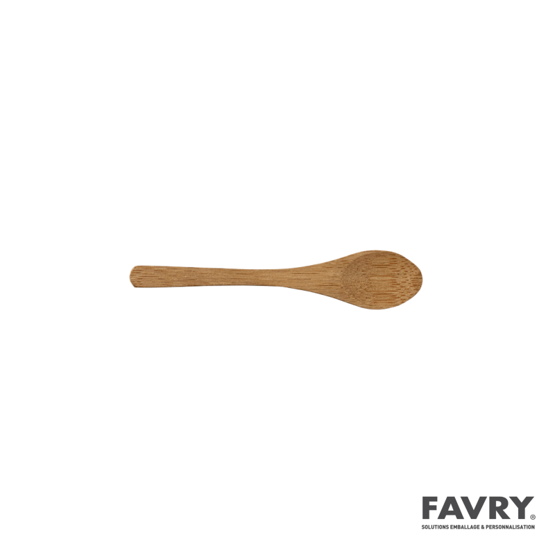 Mini cuillère bambou 9 cm | Favry Emballage