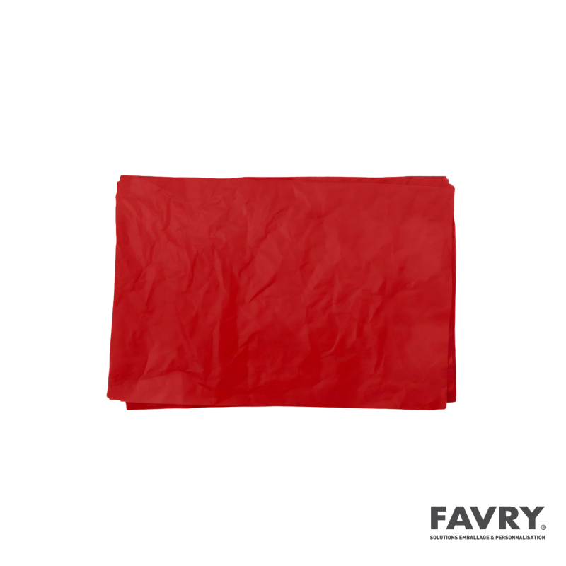 Mousseline rouge 50 x 75 | Favry Emballage