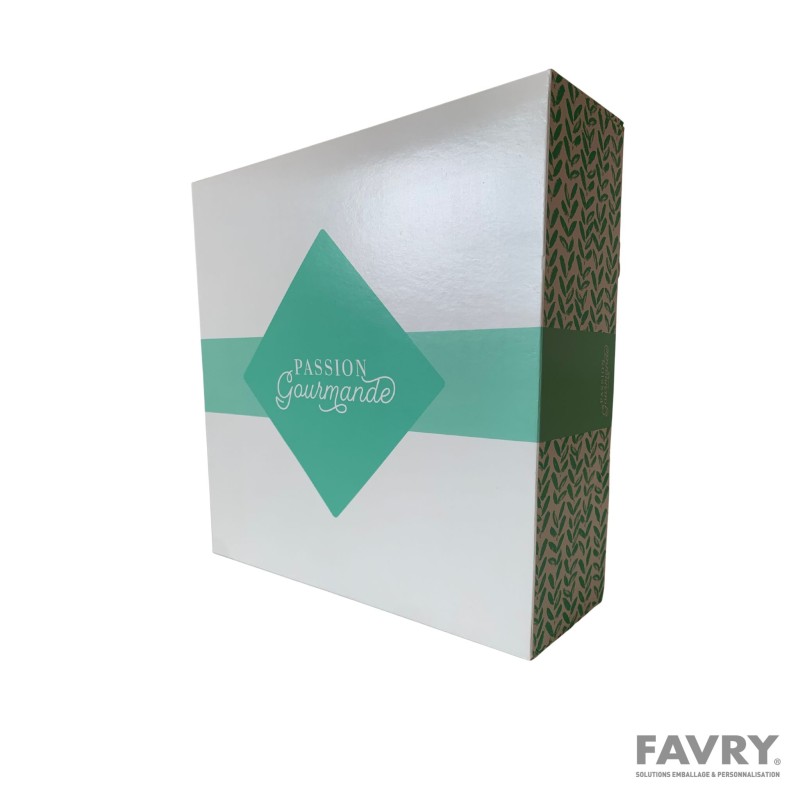 Boîte pâtissière Passion Gourmande 23 x 8 cm
