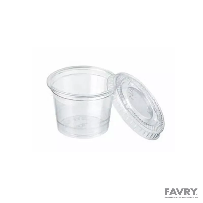 Couvercle pot à sauce PET Ø45 mm – 250
