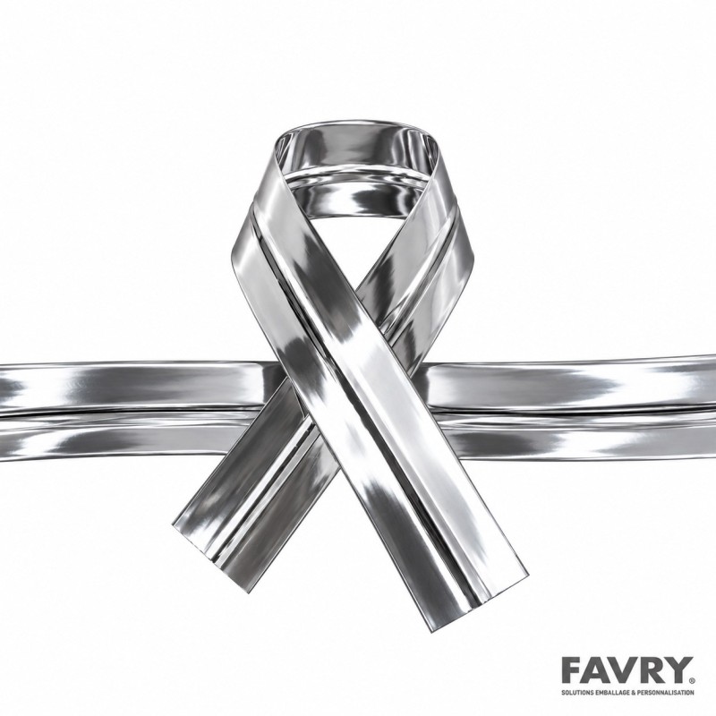 Attache Cellotwist argent 9 cm | Favry