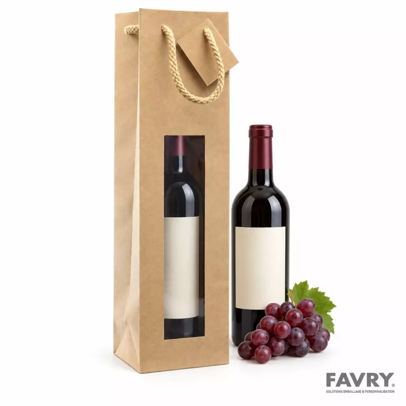 Sac bouteille kraft brun 175 g | Favry