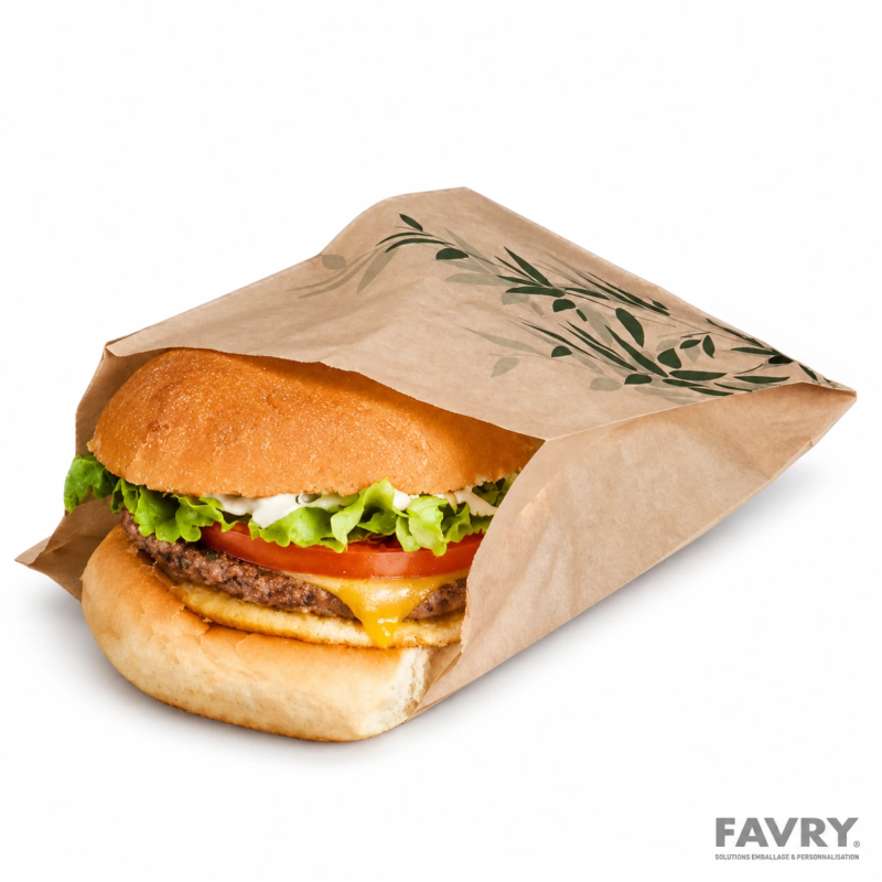 Sac hamburger papier ingraissable Feelgreen 120x70x180