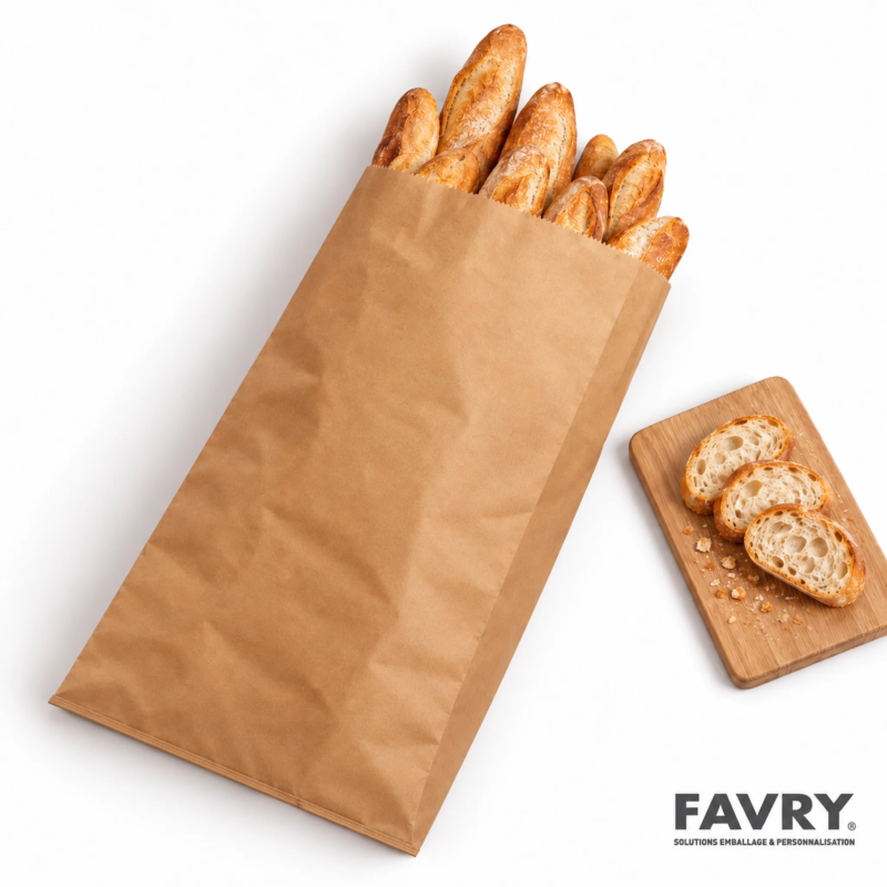 Sac regroupement kraft brun 70 g 390+85 x 740 mm