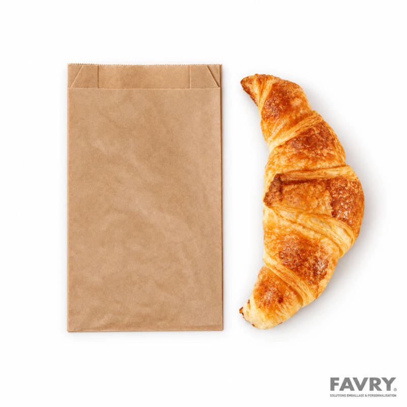 Sac viennoiserie kraft brun N°2 | Favry Emballage