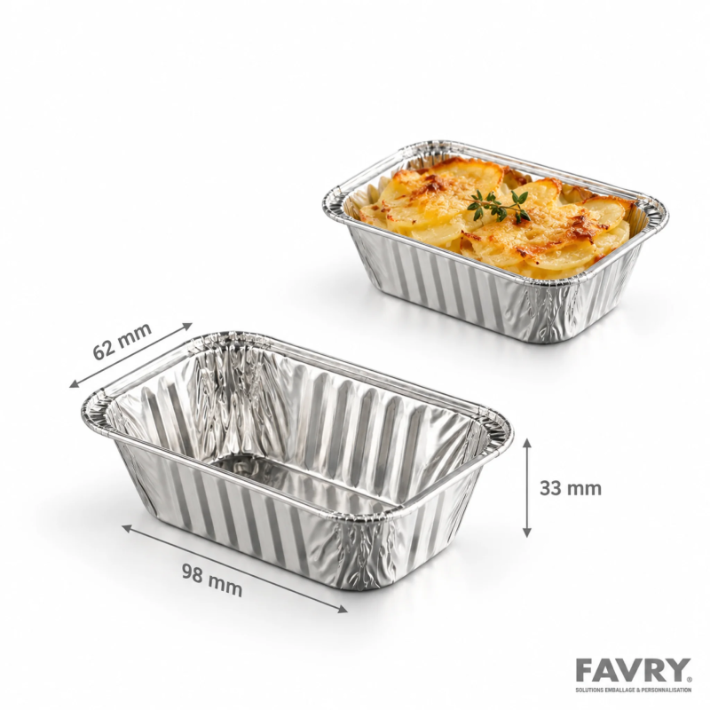 Barquette aluminium BA150 145 ml | Favry