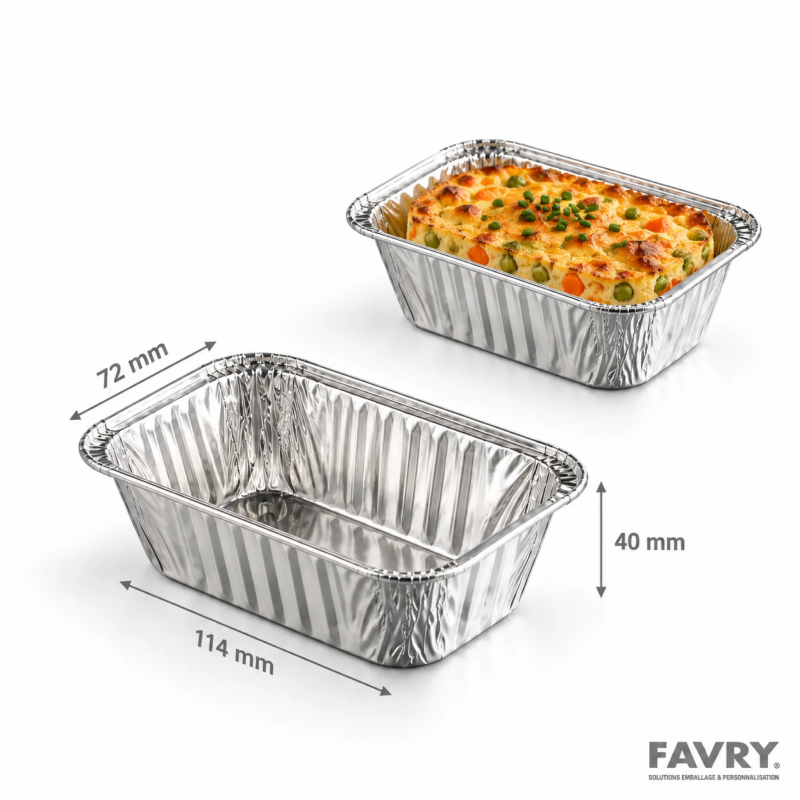 Barquette aluminium BA250 225 ml | Favry