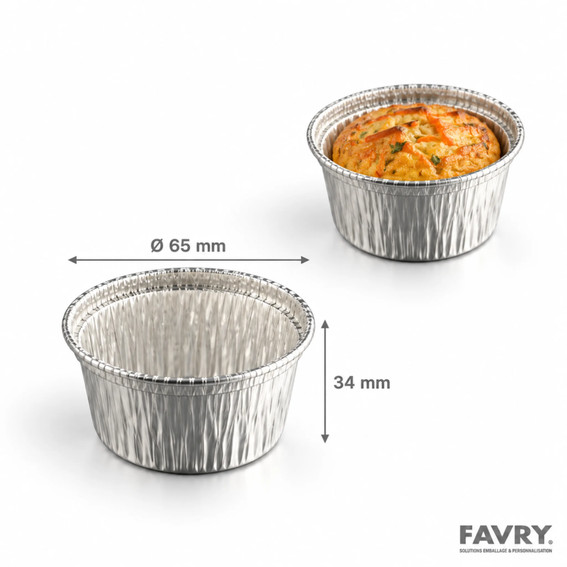 Godet aluminium GO85 85 ml Ø65 mm | Favry