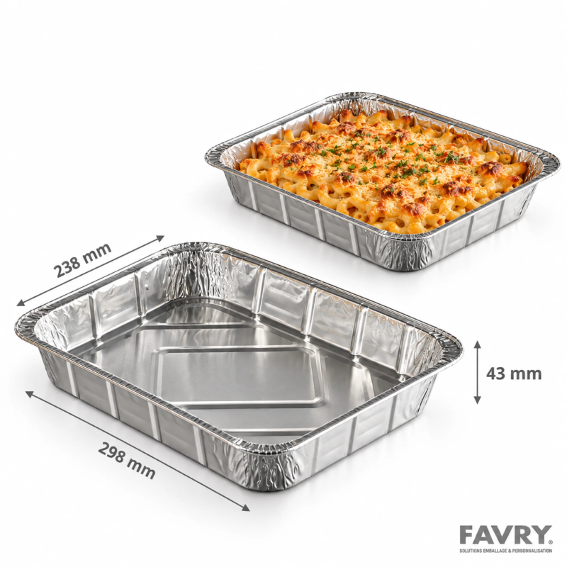 Plat aluminium gastronorme 1/2 PG2400 | Favry