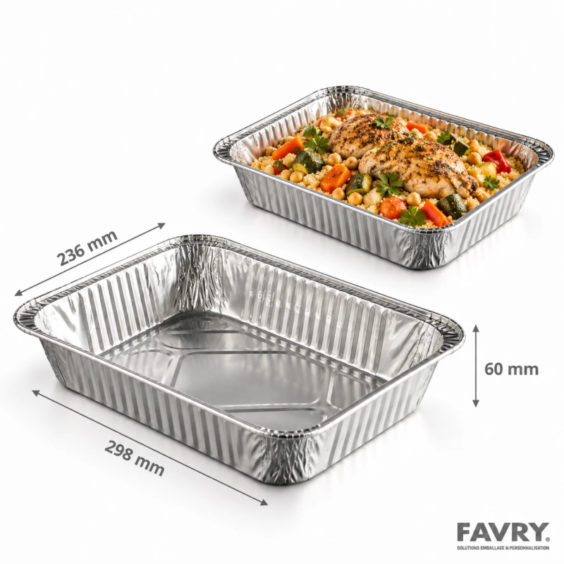 Plat gastronorme aluminium 1/2 PG3500 | Favry