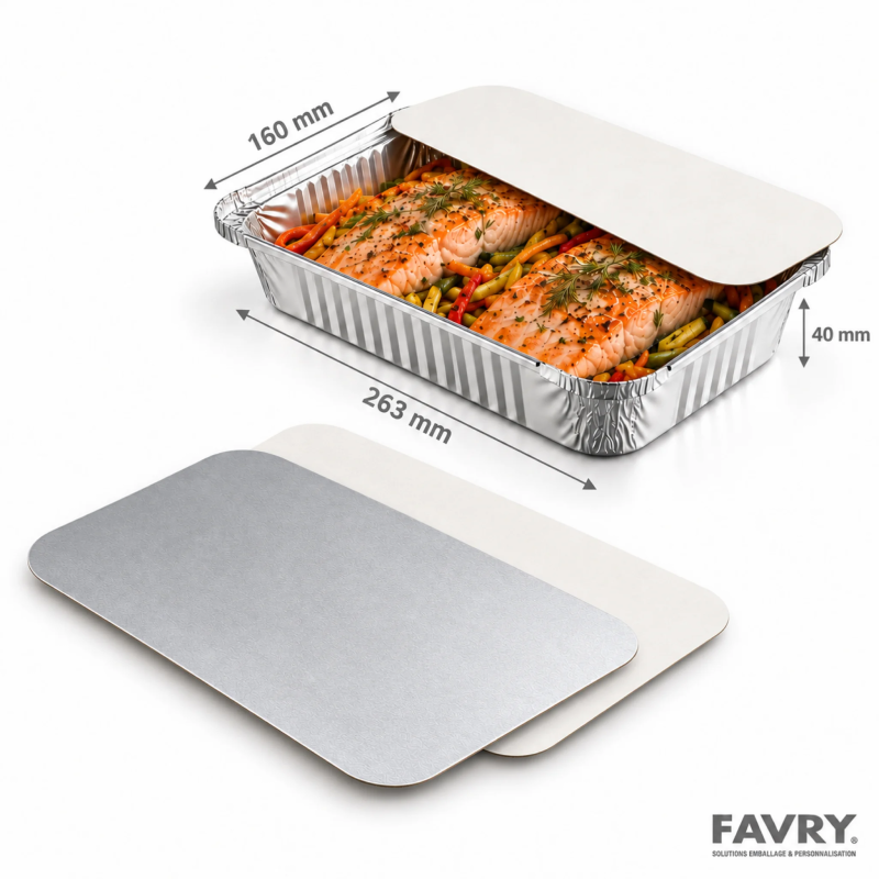 Couvercle carton aluminium CO1150 | Favry