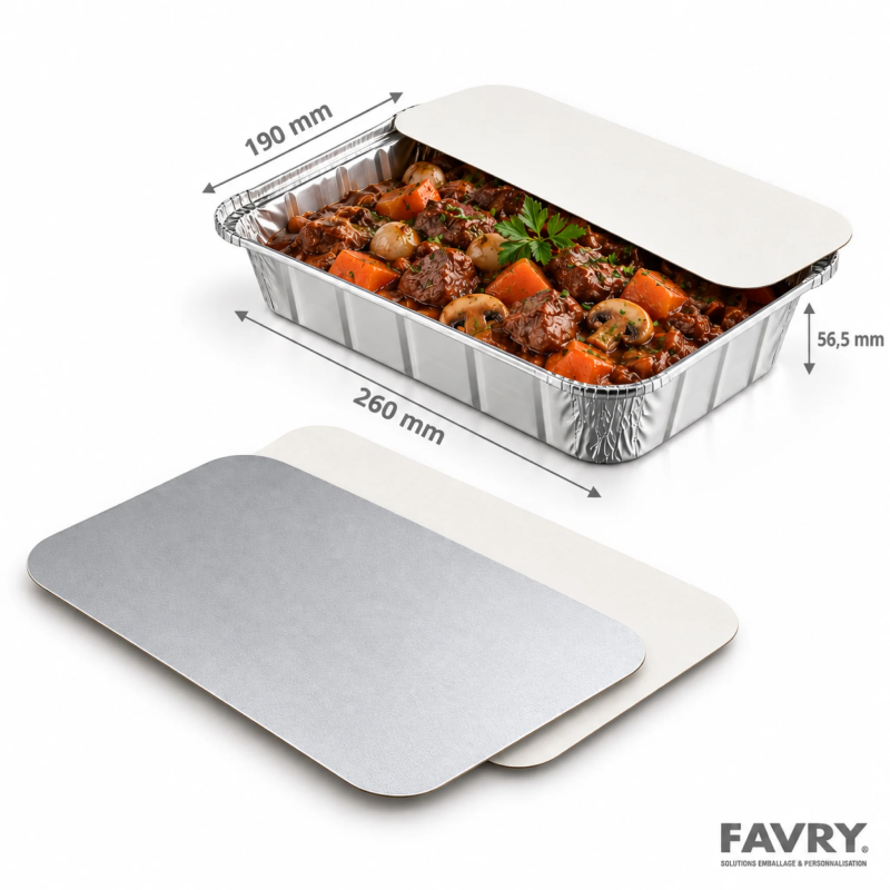 Couvercle carton aluminium CO1900 pour 36724
