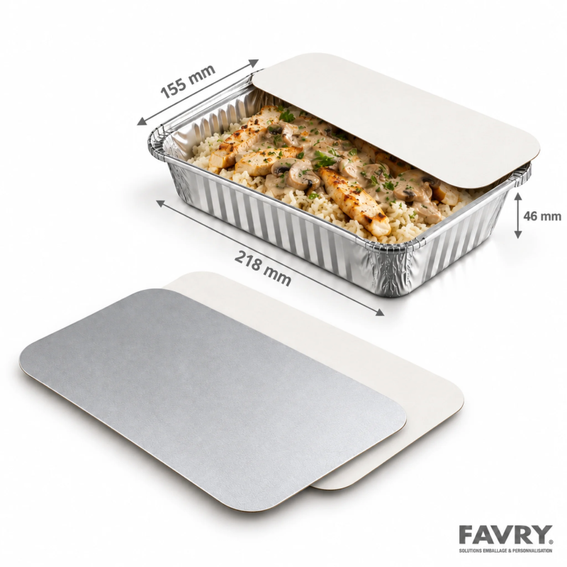 Couvercle carton plat aluminium CO900-1100 | Favry
