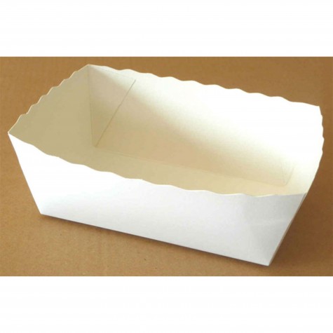 BARQUETTE CARTON BLANC IMPERGRAS 1500G/100