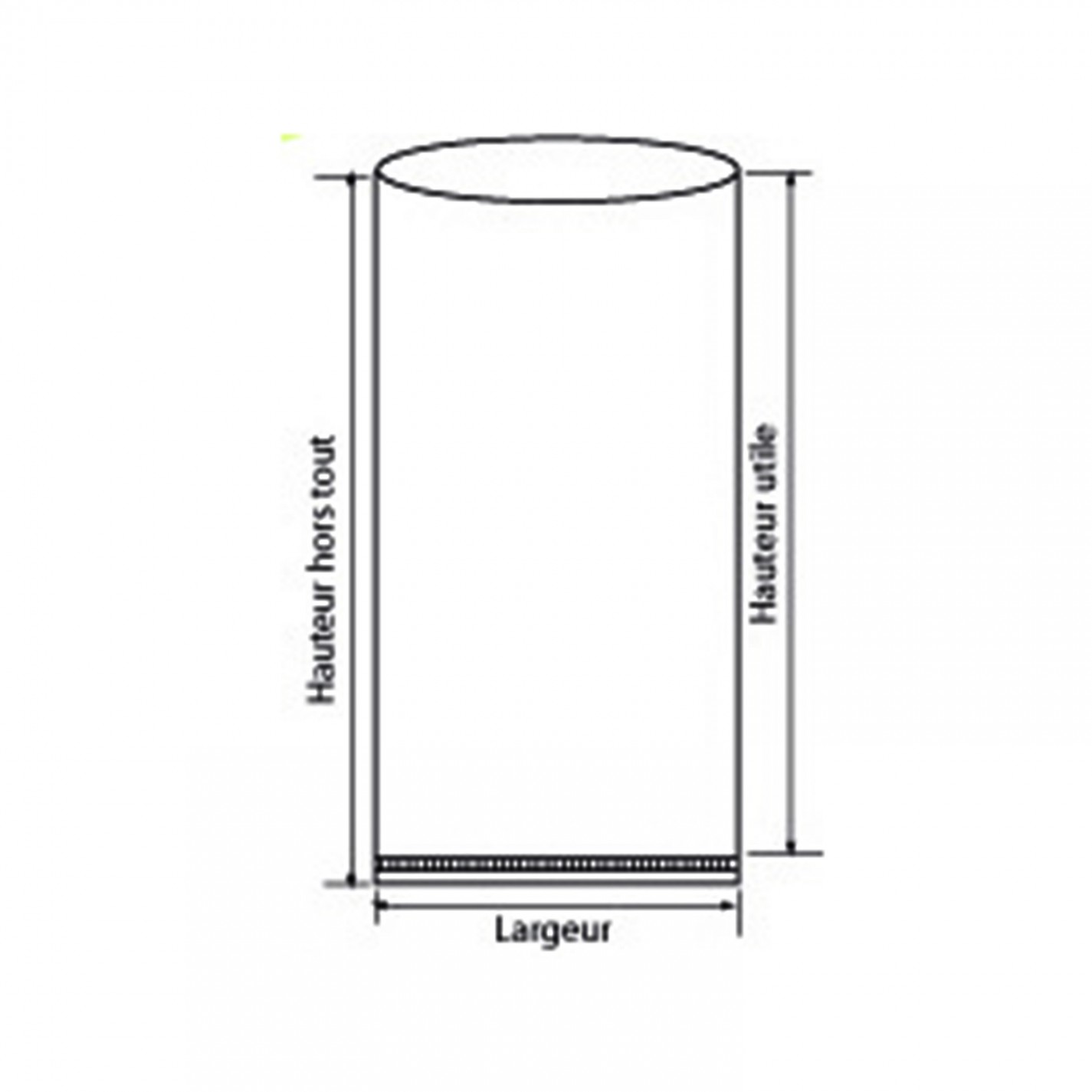 SAC SOUFFLET KRAFT BLANC 120 80X210MM 40G