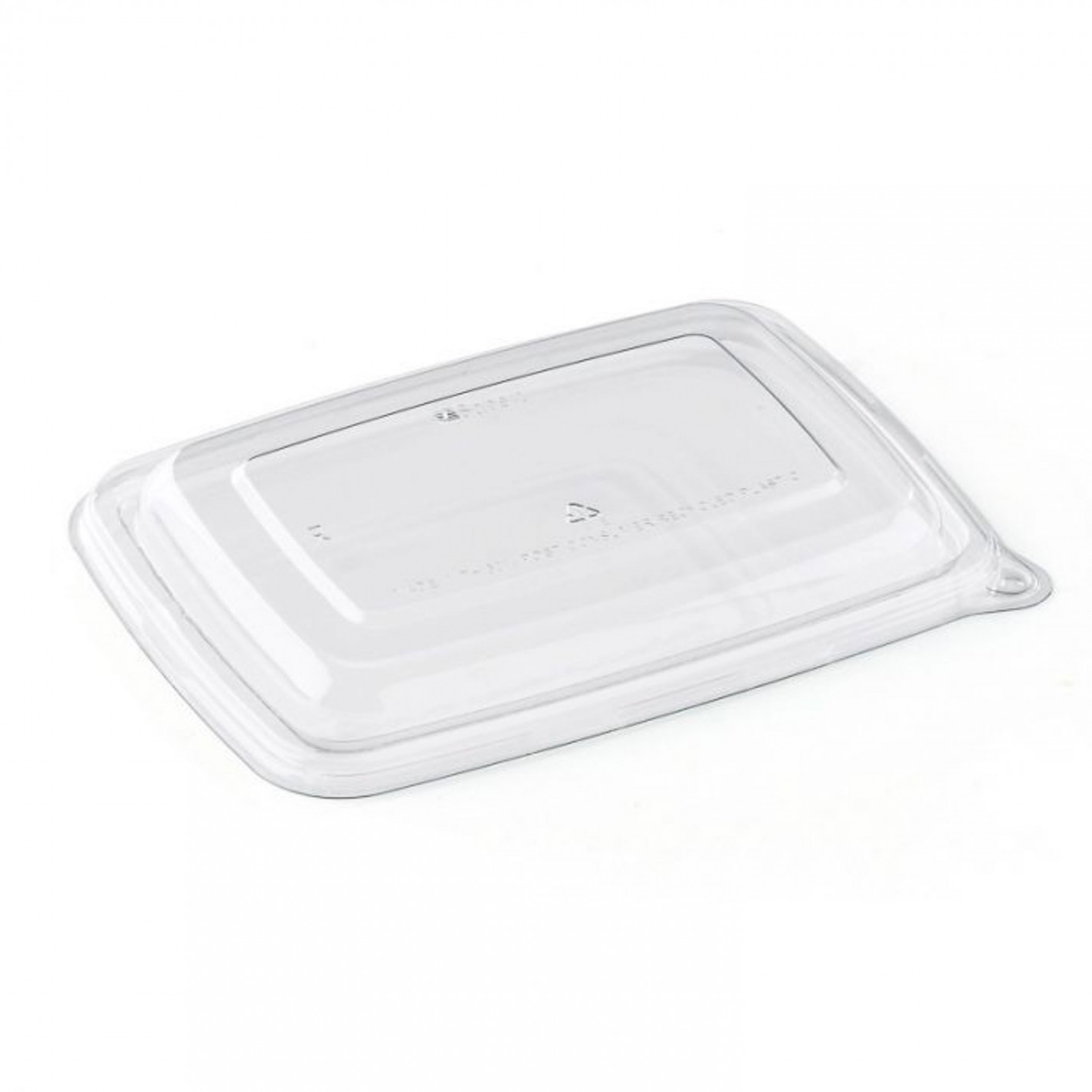 COUVERCLE RPET TRANSPARENT RECT 23X17CM /300 pour 10904-10905-27509