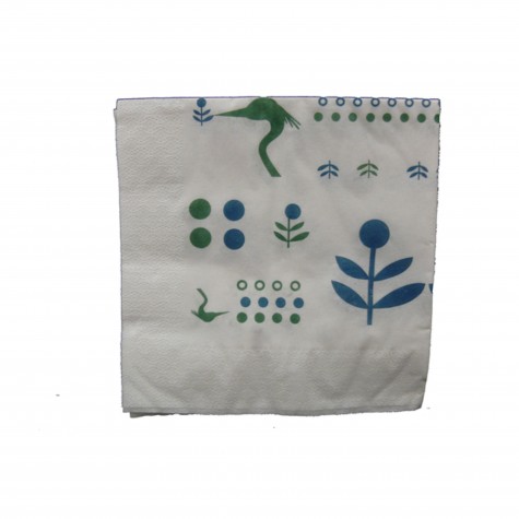 SERVIETTE OUATE 3 PLIS 33X33 DECOREE /25