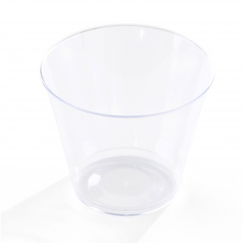 COUPE DESSERT PLASTIQUE TRANSPARENT 23CL Ø 9.5 H7CM /500 COUV 11009