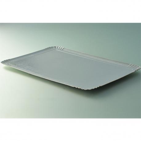 PLATEAU TRAITEUR 28X42CM ARGENT INTERIEUR PLATEAU TRAITEUR 28X42CM ARGENT INTERIEUR