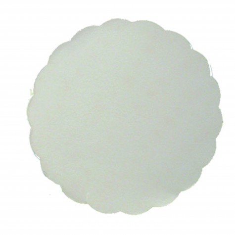 ROND FESTONNE CARTON BLANC D.20CM /500