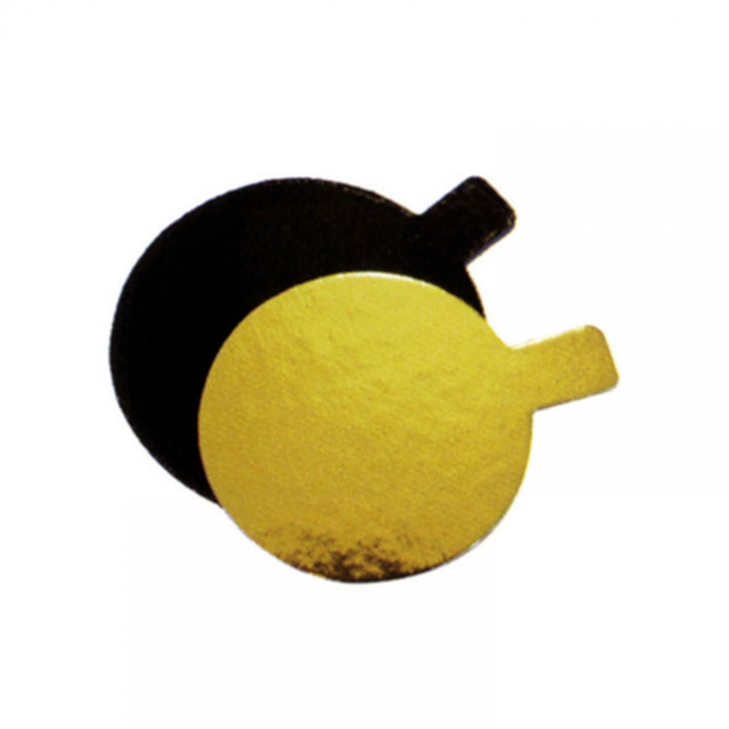 ROND INDIVIDUEL+LANGUETTE OR/NOIR DIAM.7CM /200 ROND INDIVIDUEL+LANGUETTE OR/NOIR DIAM.7CM /200