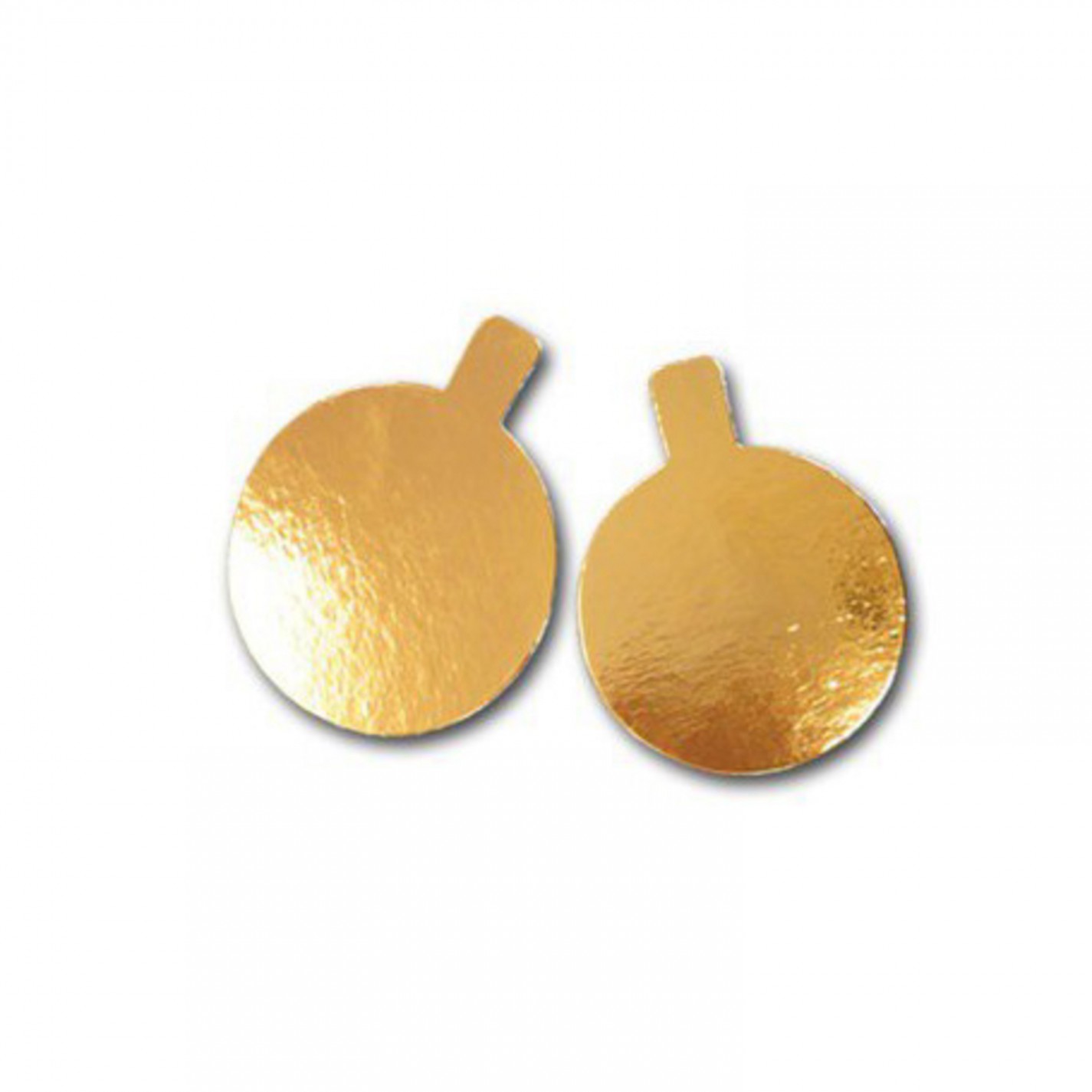 ROND INDIVIDUEL+LANGUETTE OR/BLANC DIAM.8CM /200 ROND INDIVIDUEL+LANGUETTE OR/BLANC DIAM.8CM /200