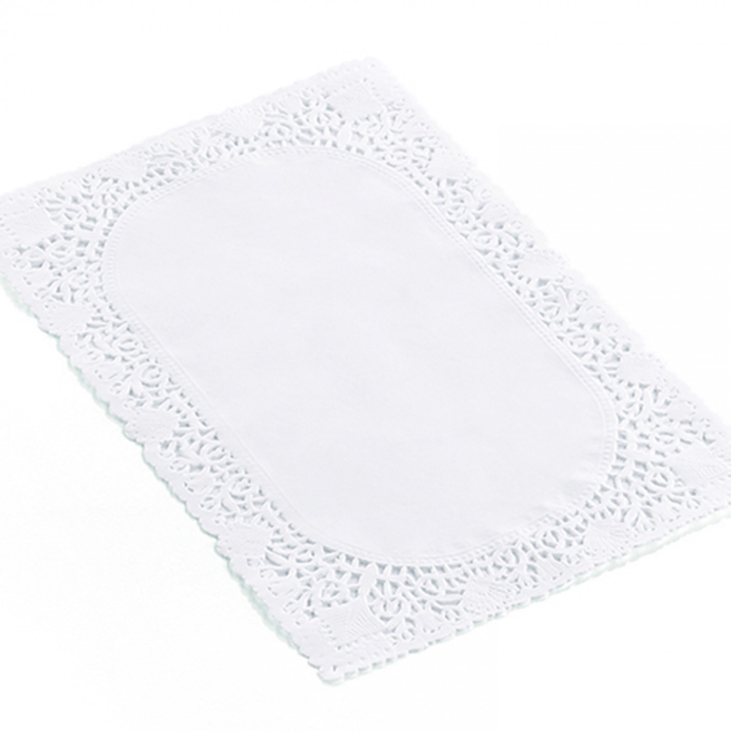 DENTELLE BLANCHE RECTANGLE 14X24CM /250