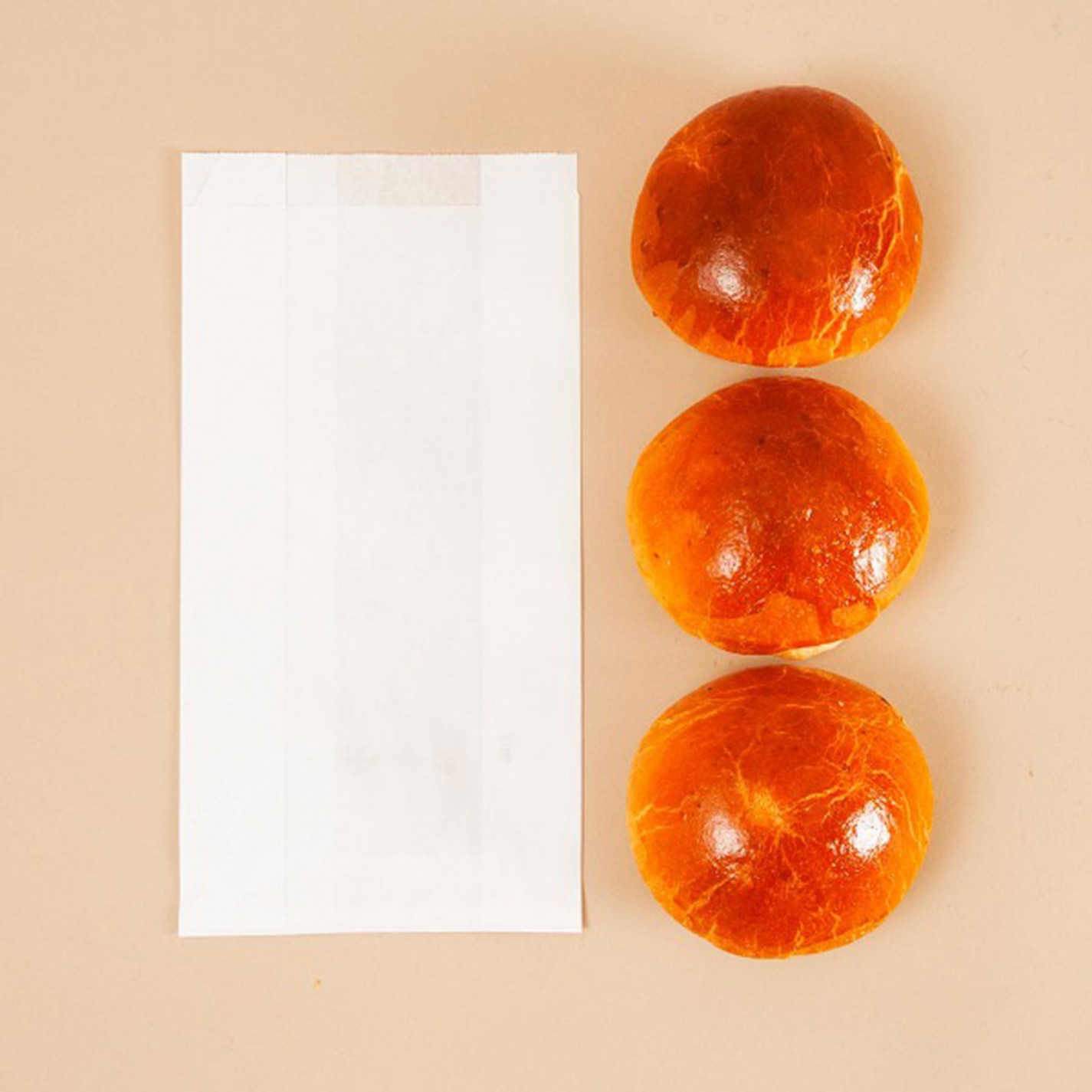 SAC CROISSANT KRAFT BLANC N°4 140+35X270MM /1000 SAC CROISSANT KRAFT BLANC N°4 140+35X270MM /1000