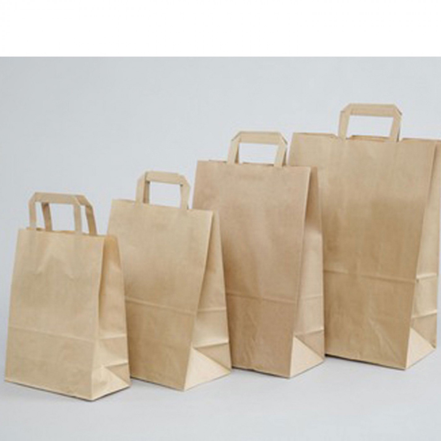 SAC CABAS KRAFT BRUN POIGNEE PLATE 18 8X22CM 70G /300 SAC CABAS KRAFT BRUN POIGNEE PLATE 18 8X22CM 70G /300