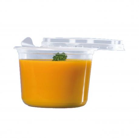 POT ROND TUSIPACK PP TRANSPARENT ø117MM 360ML /500 couv 11439 POT ROND TUSIPACK PP TRANSPARENT ø117MM 360ML /500 couv 11439