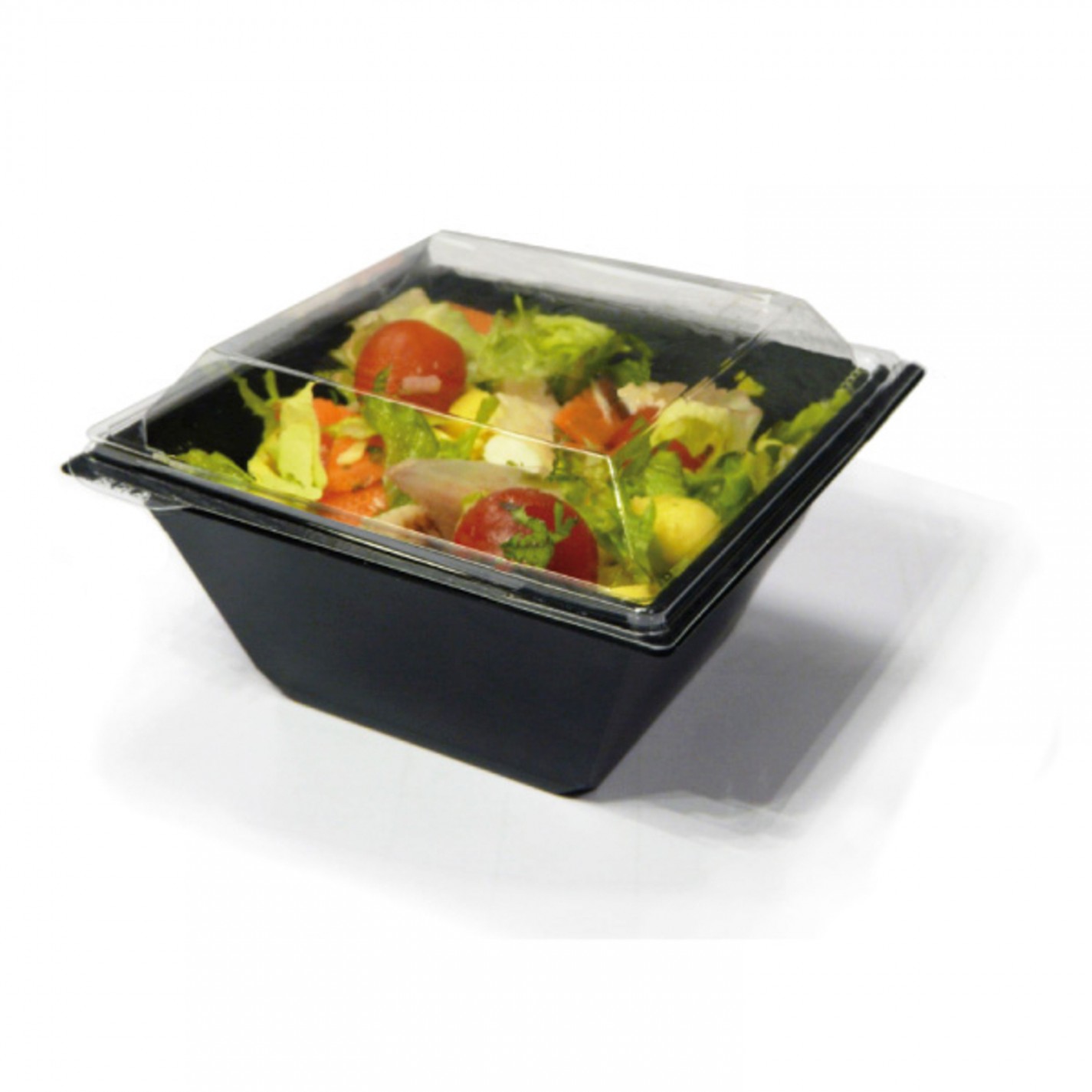 POT SALADE PS NOIR+COUVERCLE 370ML /360 sur cde