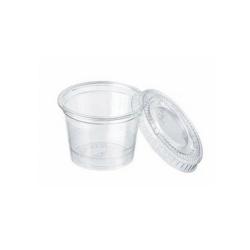 COUVERCLE POT A SAUCE 3CL D.45MM PET /100 pour 11472