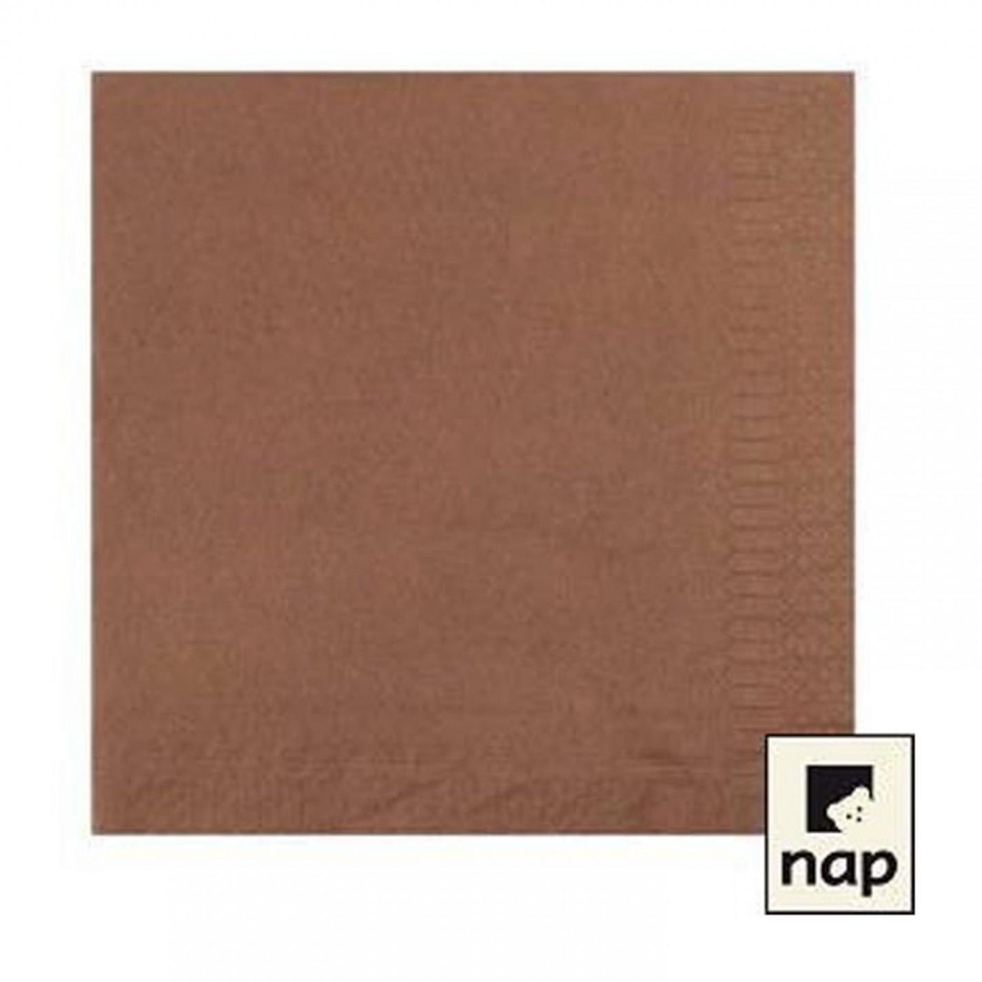SERVIETTE OUATE 2 PLIS 39X39 CHOCOLAT /100 SERVIETTE OUATE 2 PLIS 39X39 CHOCOLAT /100