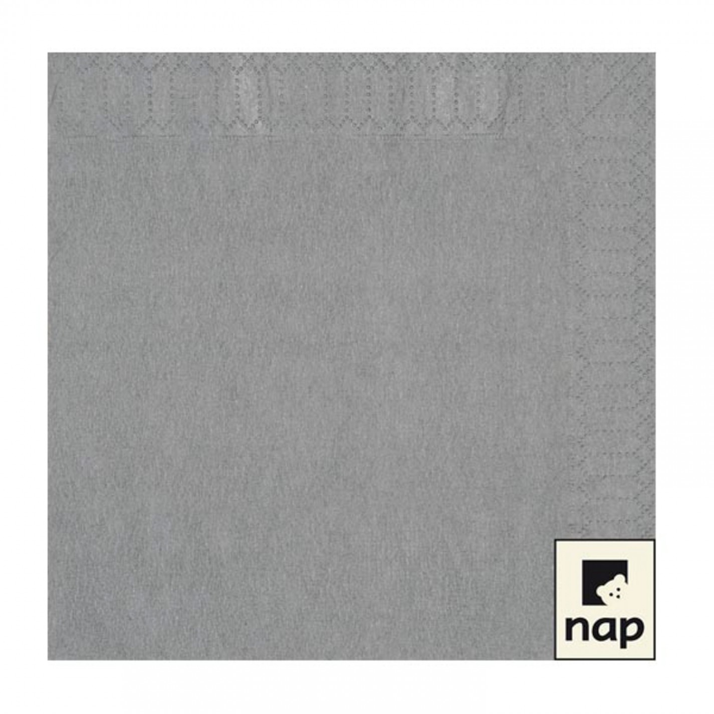 SERVIETTE OUATE 2 PLIS 39X39 BETON /100