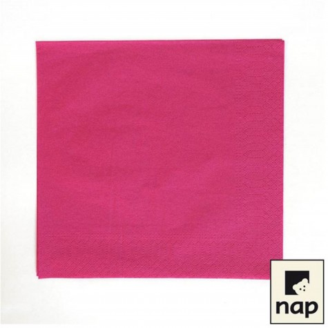 SERVIETTE OUATE 2 PLIS 39X39 FRAMBOISE /100