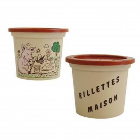 POT RILLETTES POLYPRO GRES COCHON-MAISON 12.5CL /50 couv inclus