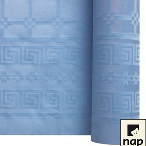 NAPPE DAMASSEE 1.20MX25M BLEU AZUR