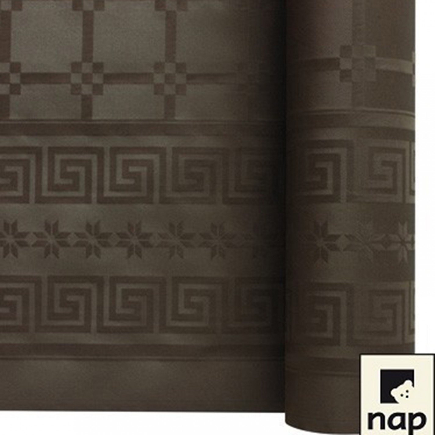 NAPPE DAMASSEE 1.20MX25M CHOCOLAT