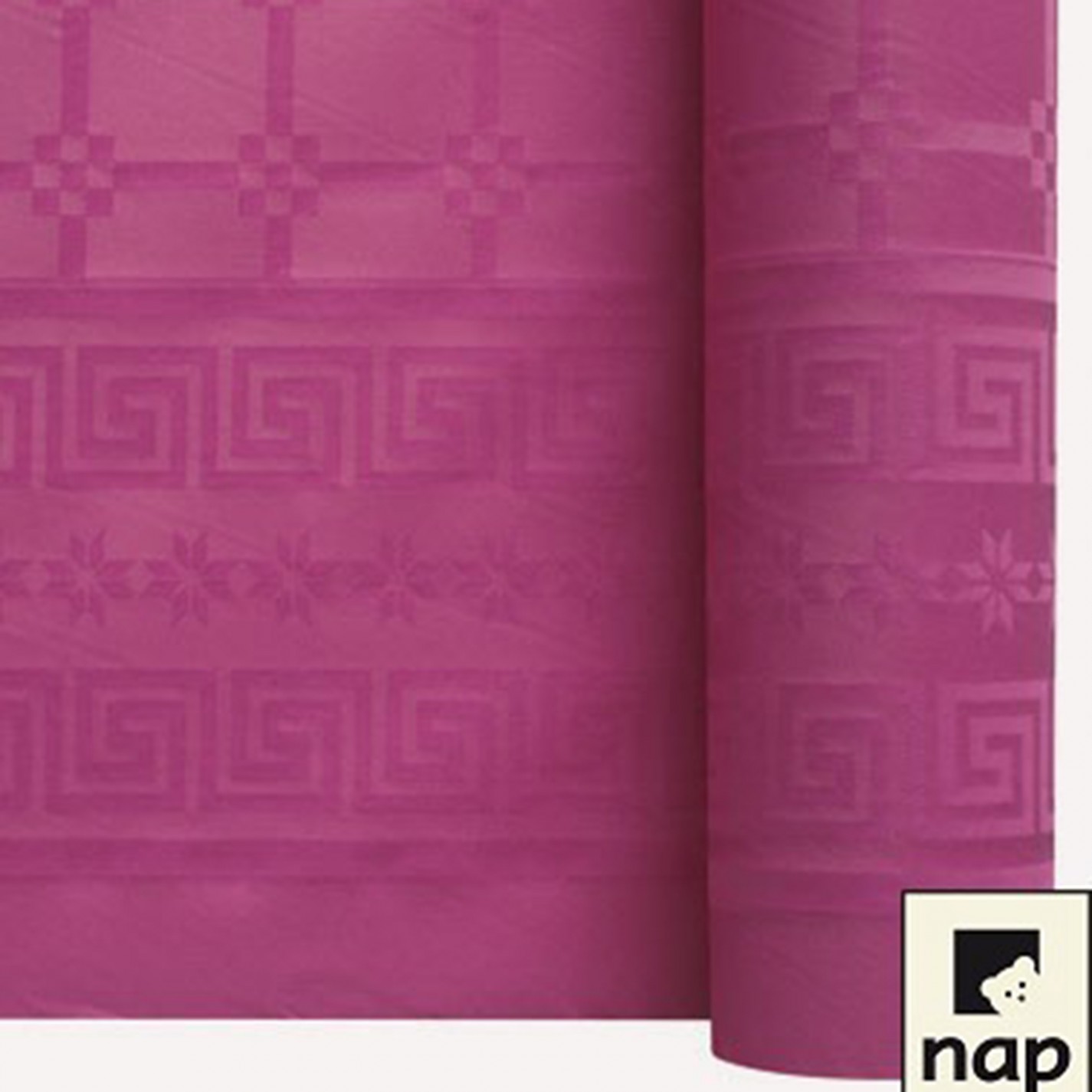 NAPPE DAMASSEE 1.20MX25M FRAMBOISE NAPPE DAMASSEE 1.20MX25M FRAMBOISE