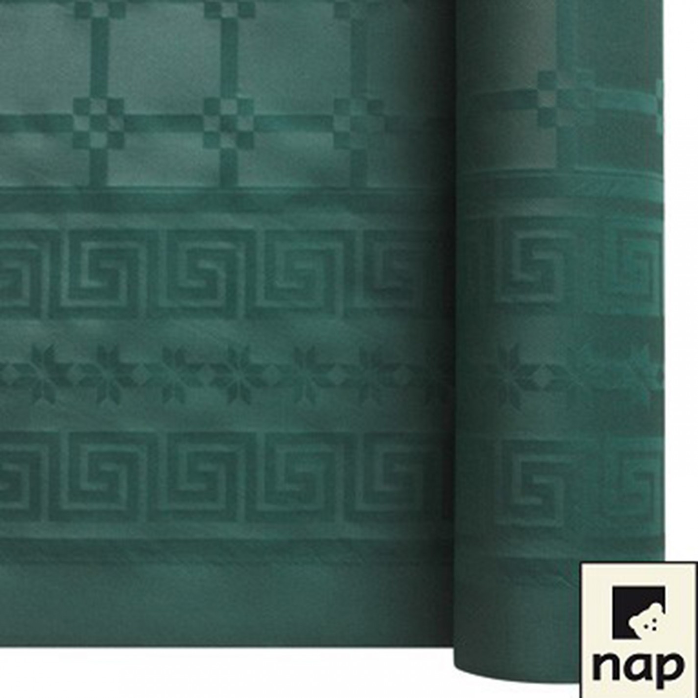 NAPPE DAMASSEE 1.20MX25M VERT FONCE NAPPE DAMASSEE 1.20MX25M VERT FONCE
