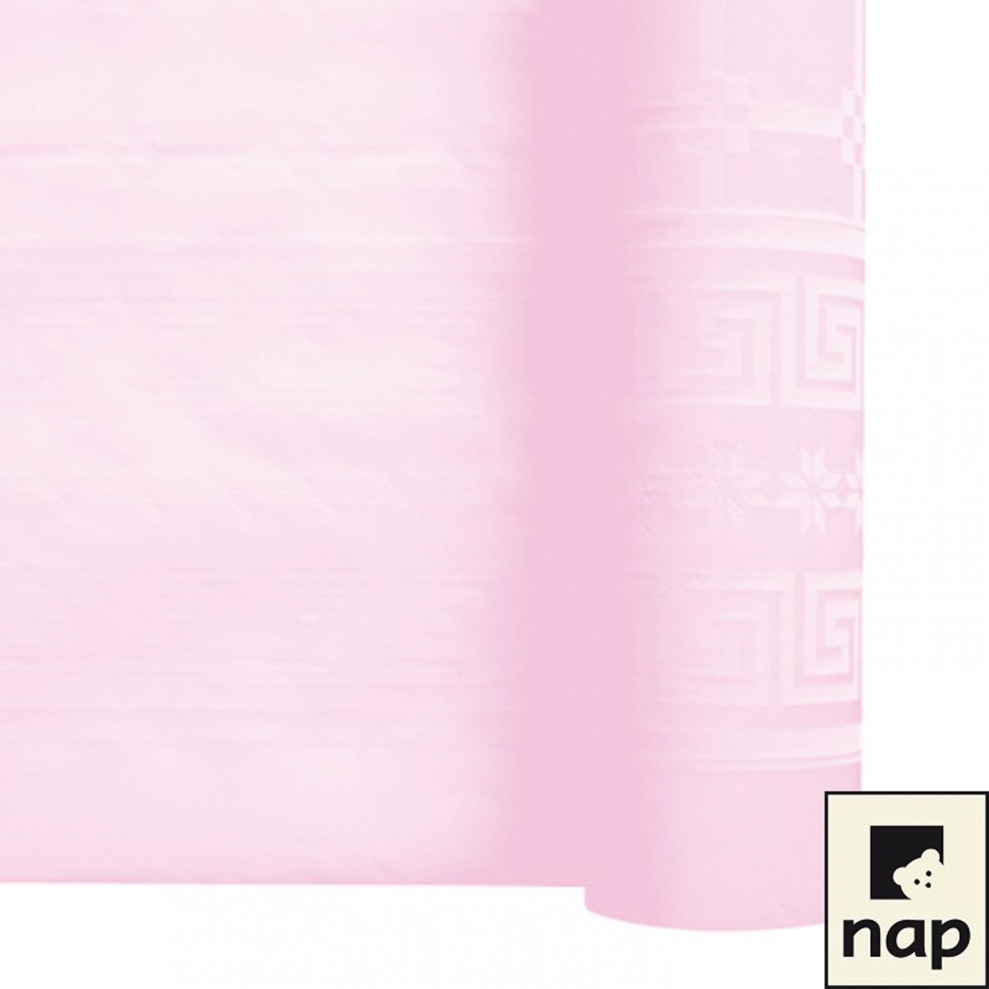 NAPPE DAMASSEE 1.20MX6M ROSE POUDRE