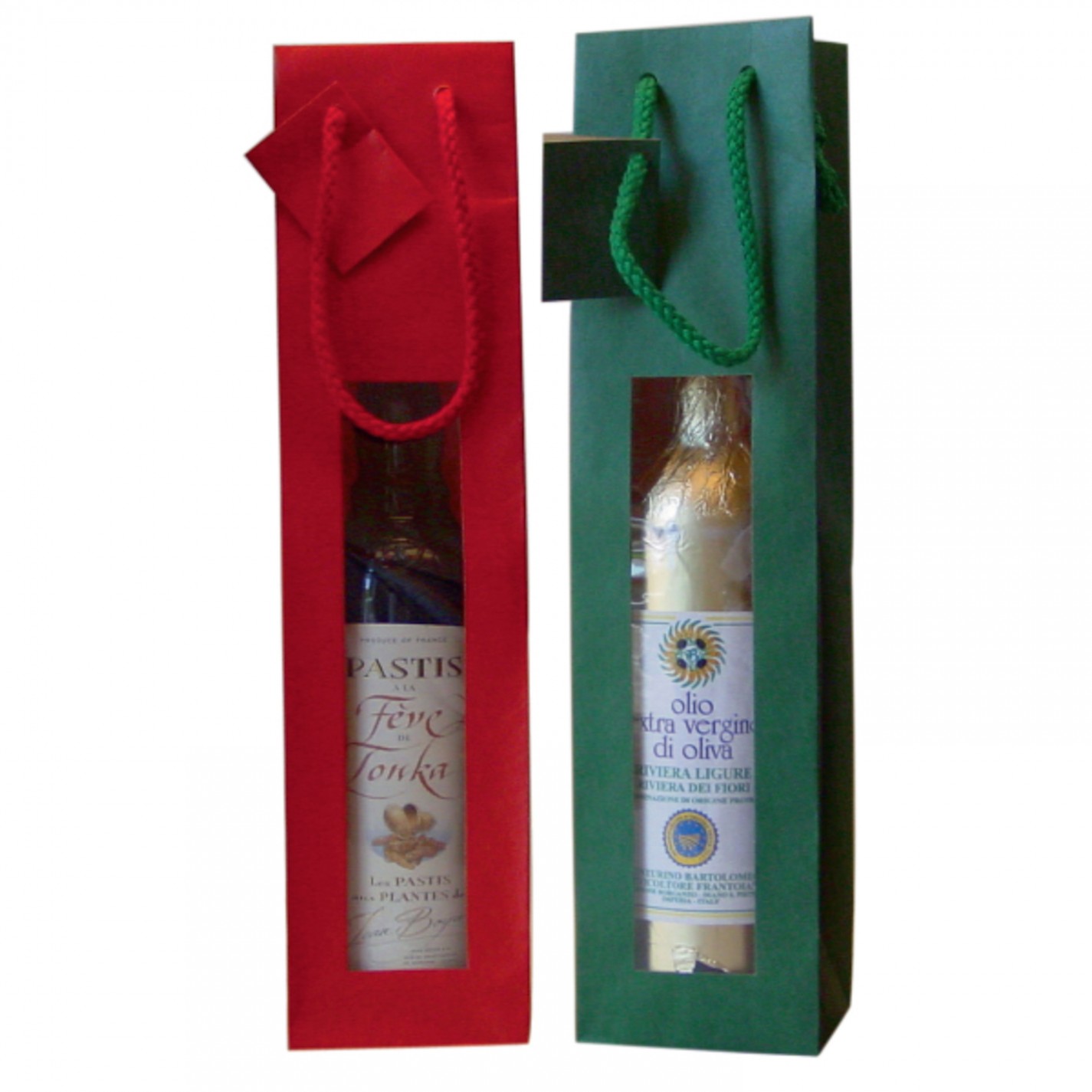 SAC 1 BOUTEILLE KRAFT VERT FENETRE PF/20 SAC 1 BOUTEILLE KRAFT VERT FENETRE PF/20