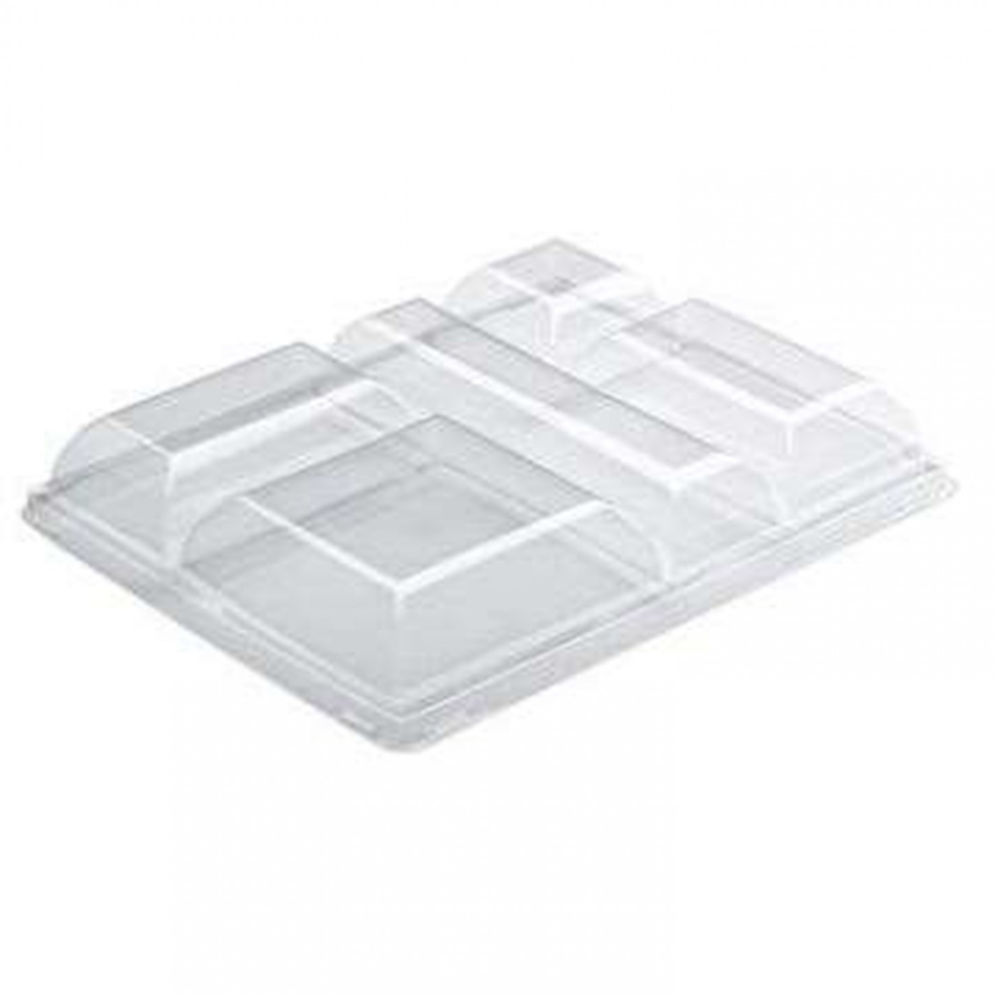 COUVERCLE CRISTAL POUR PLATEAU REPAS 5 CASES CL H50MM /25 POUR 11651