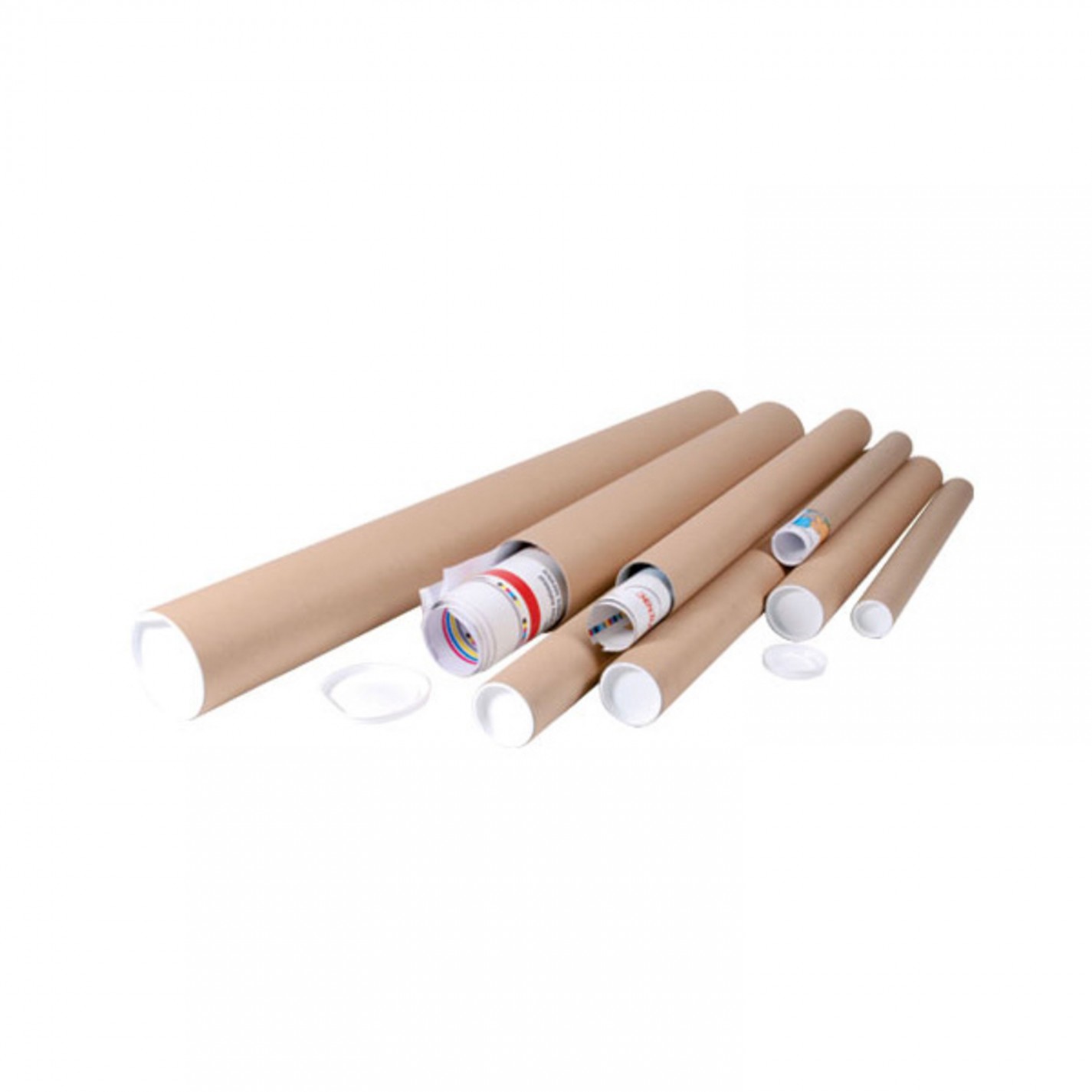 TUBE CARTON AVEC EMBOUTS D.40X450MM