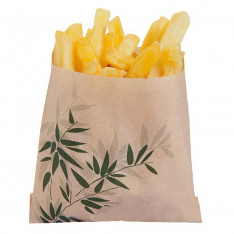 SAC FRITE PAPIER INGRAISSABLE FEELGREEN 120X120MM /1000